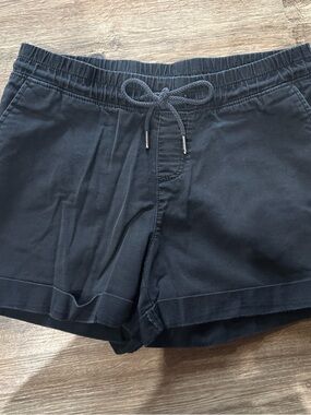 Time and Tru Navy Elastic Drawstring Shorts